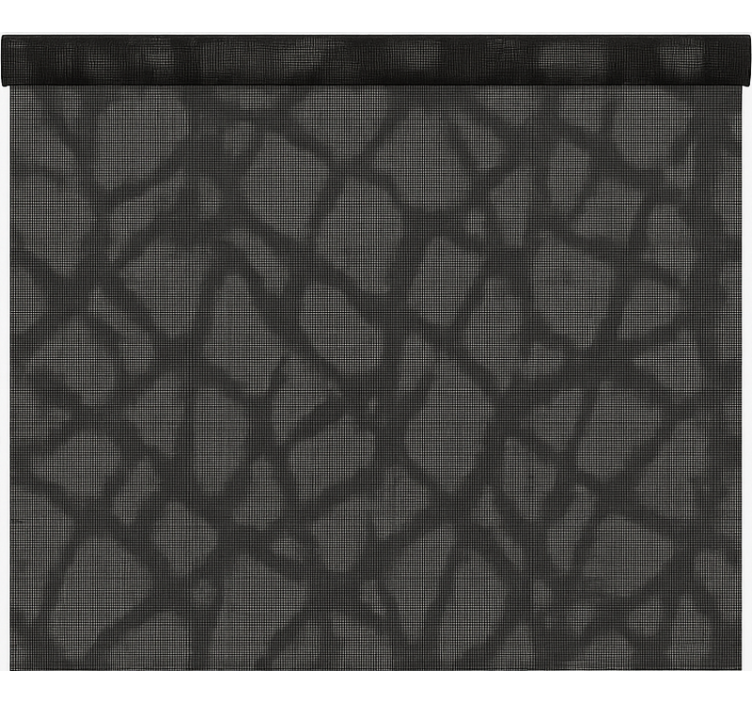 See through black grey office roller blind - TenStickers