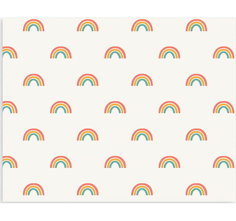 Scandinavian roller blind colourful cascading rainbows - TenStickers