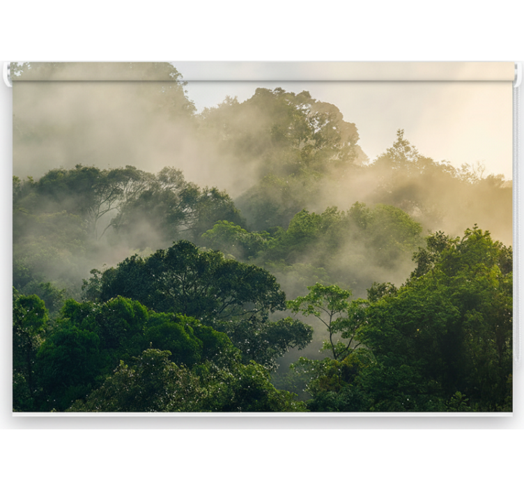 Lush jungle canopy tree roller blind - TenStickers