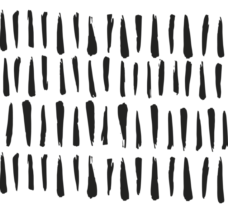 Bathroom roller blind with elegant black stripes - TenStickers