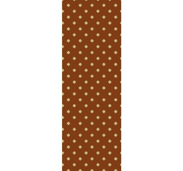 Home office roller blind in brown cross pattern - TenStickers