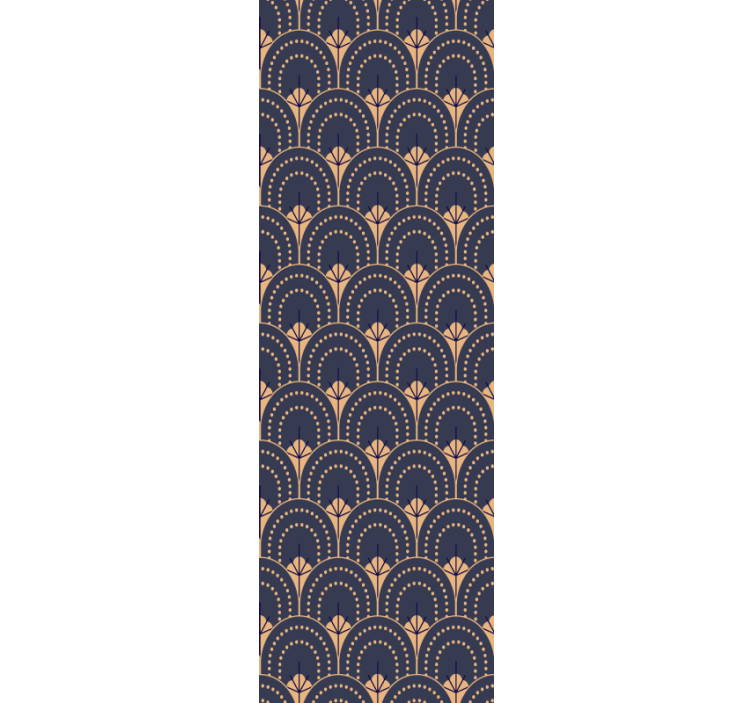 Home office roller blind with elegant fan design - TenStickers