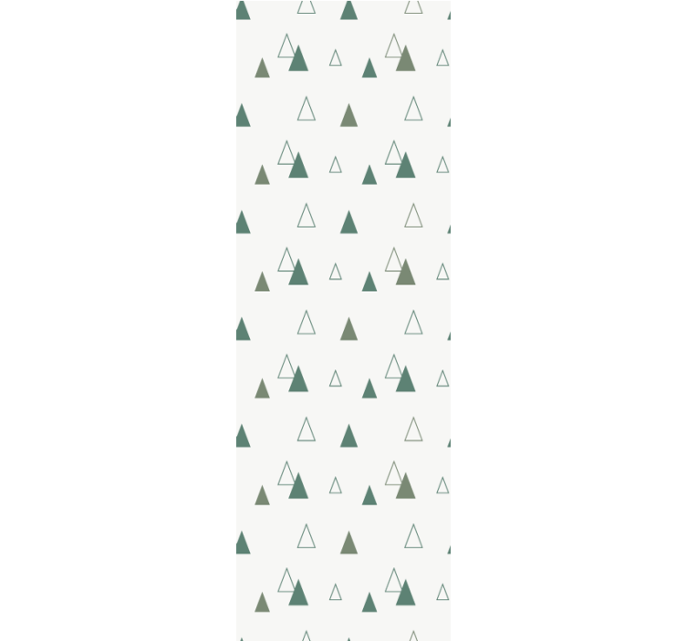 Home office roller blind triangles nature colors - TenStickers