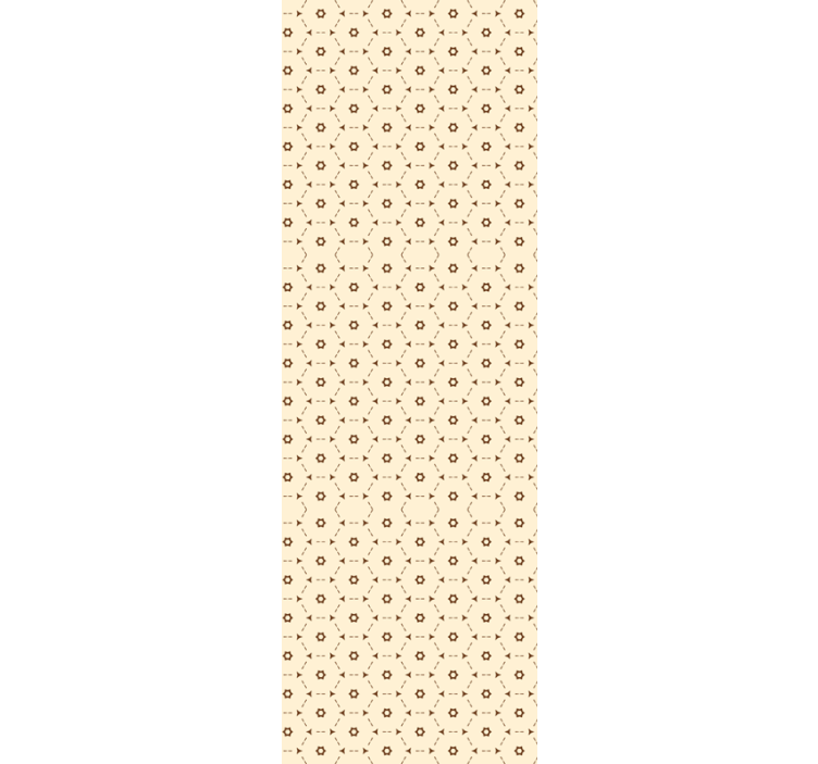 Home office roller blind with abstract hexagon pattern - TenStickers