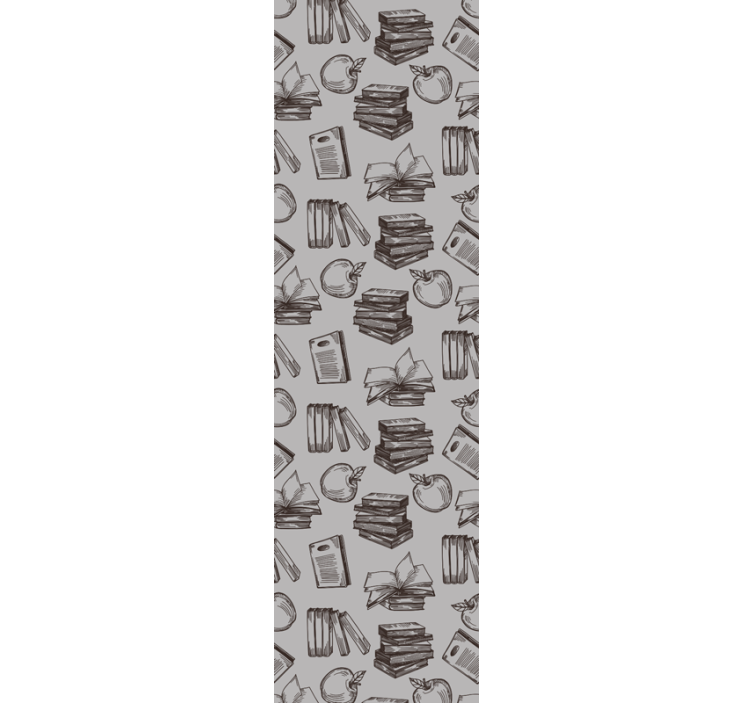 Home office roller blind with vintage study style - TenStickers