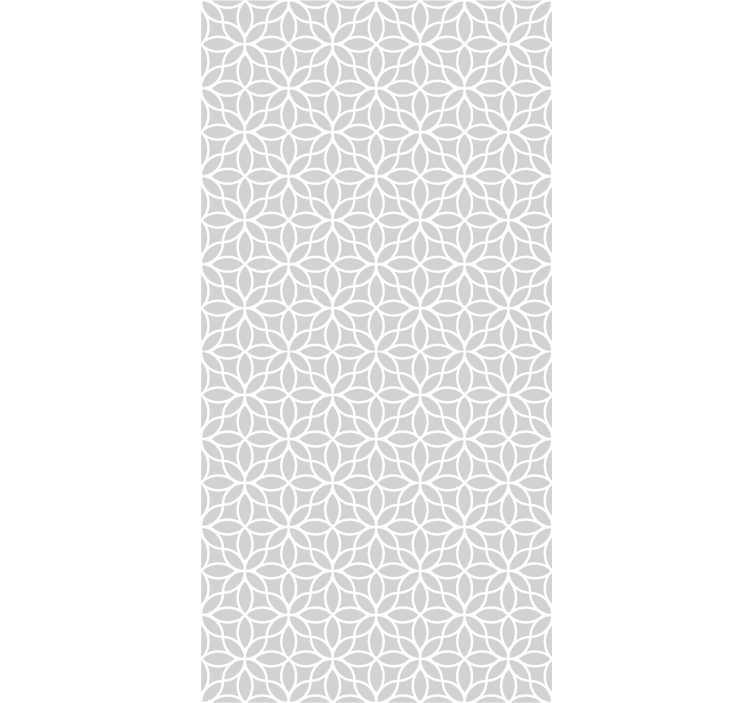 Home office roller blind in gray and white pattern - TenStickers
