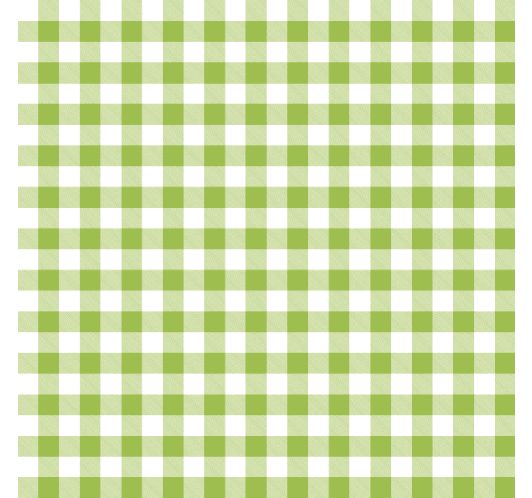 Dining room roller blind gingham check design - TenStickers