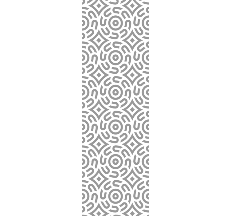 Dining room roller blind geometric spirals - TenStickers