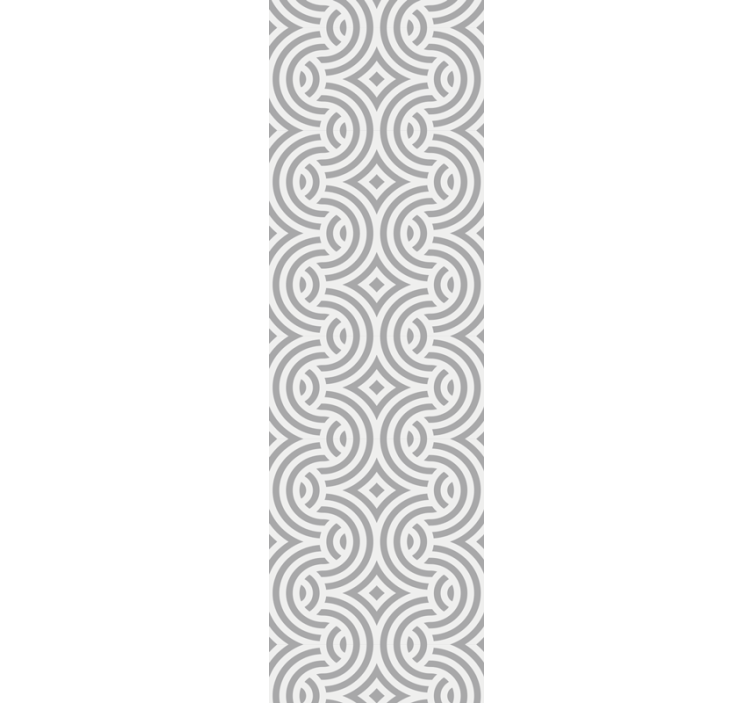 Dining room roller blind with geometric spiral design - TenStickers