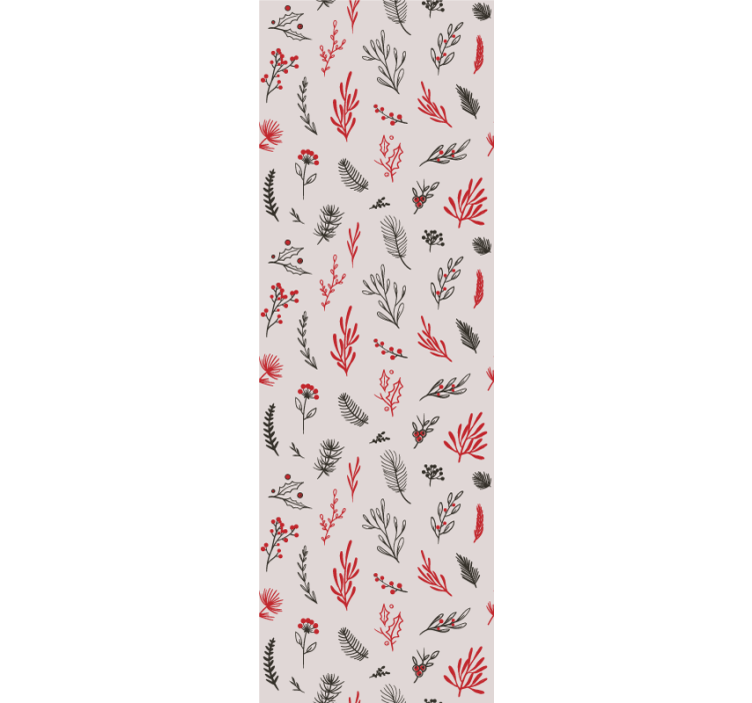 Pink botanical kitchen roller blind - TenStickers