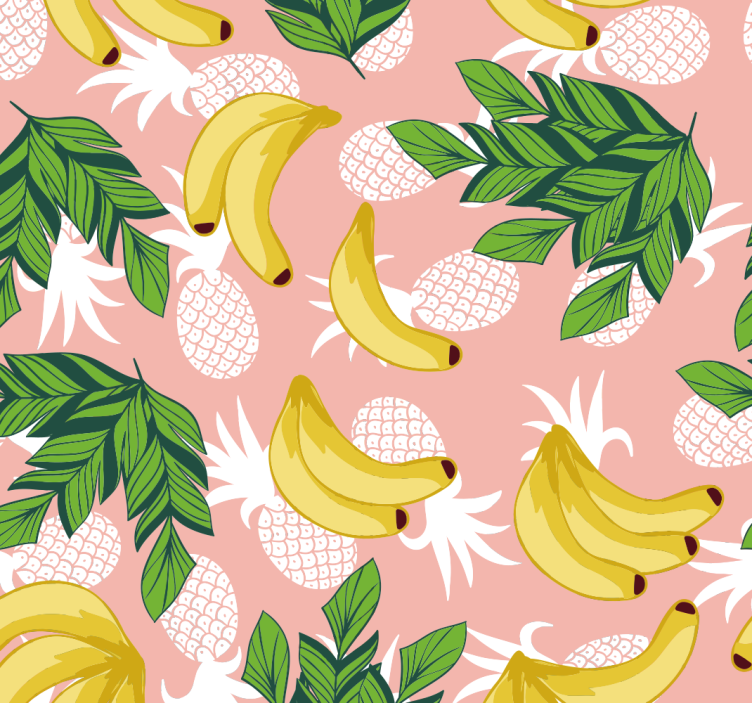 Kitchen roller blind tropical fruit foliage - TenStickers
