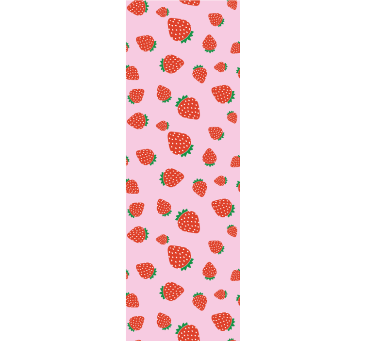 Kitchen roller blind in sweet strawberry pattern - TenStickers