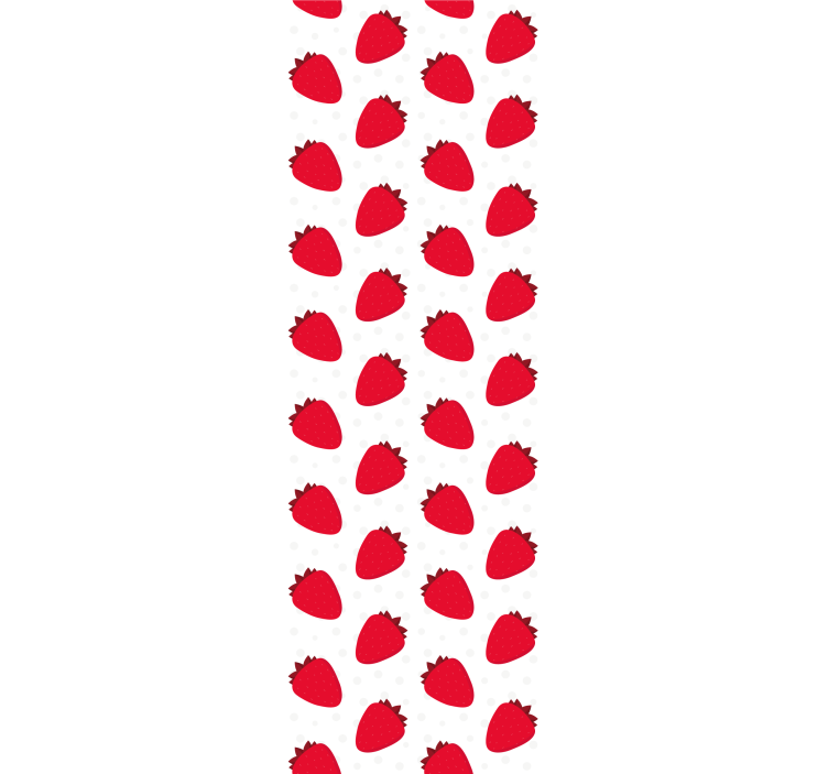 Kitchen roller blind red berries design - TenStickers