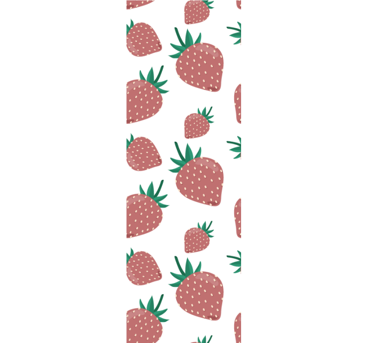 Kitchen roller blind strawberry design - TenStickers