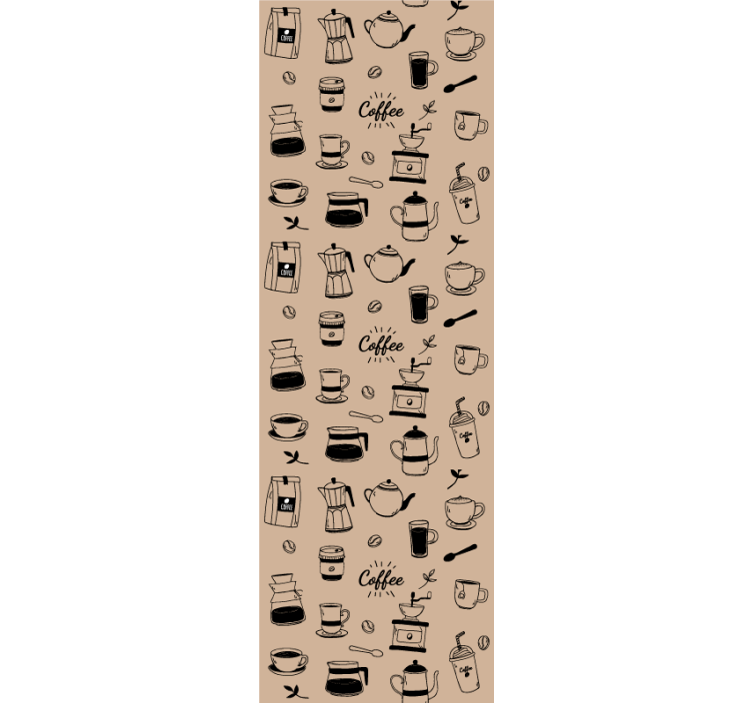 Kitchen roller blind with coffee design - TenStickers