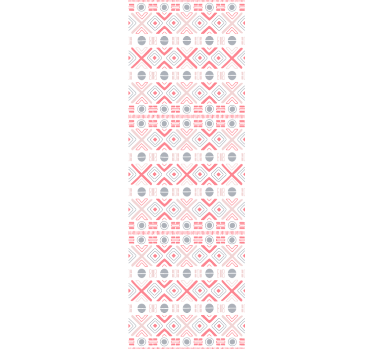 Kitchen roller blind in soft colored tribal patterns - TenStickers