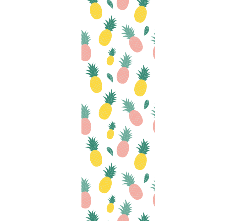 Kitchen roller blind with pineapple fruit pattern - TenStickers