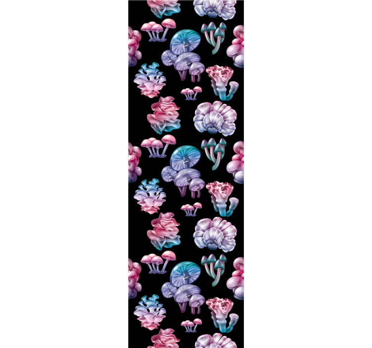 Kitchen roller blind set of enchanting mushrooms - TenStickers