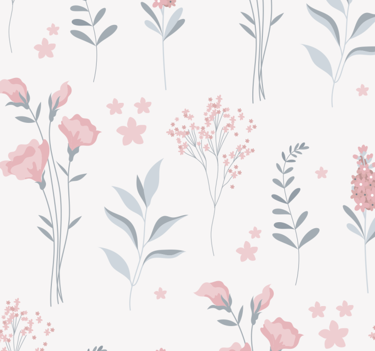 Kitchen roller blind pink blossom flowers - TenStickers
