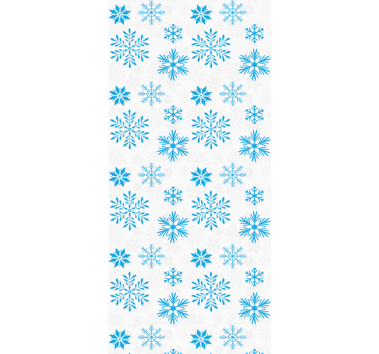Kitchen roller blind snow crystal design - TenStickers