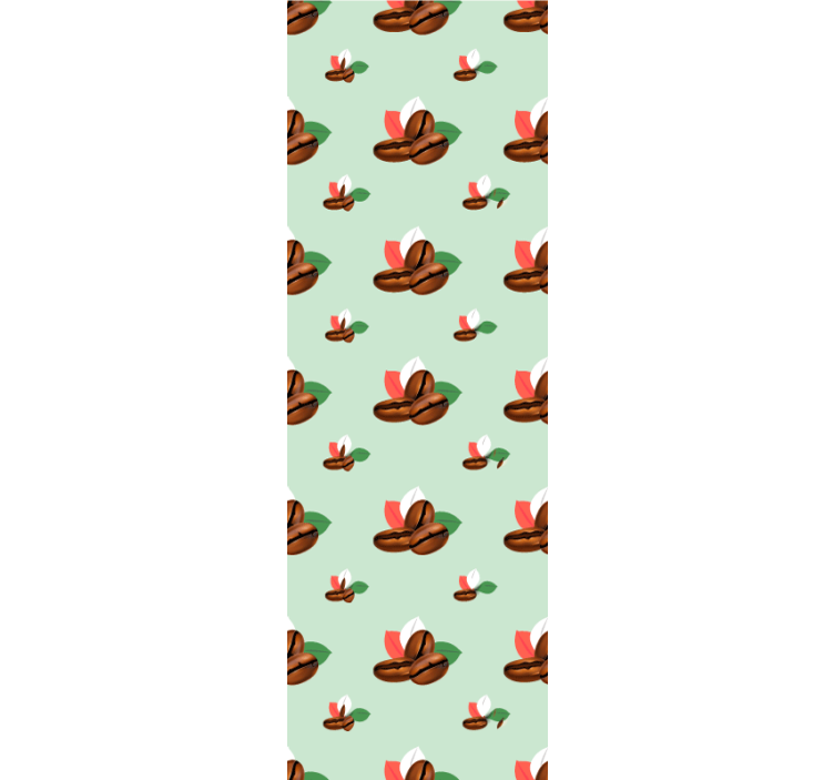 Kitchen roller blind coffee everywhere - TenStickers