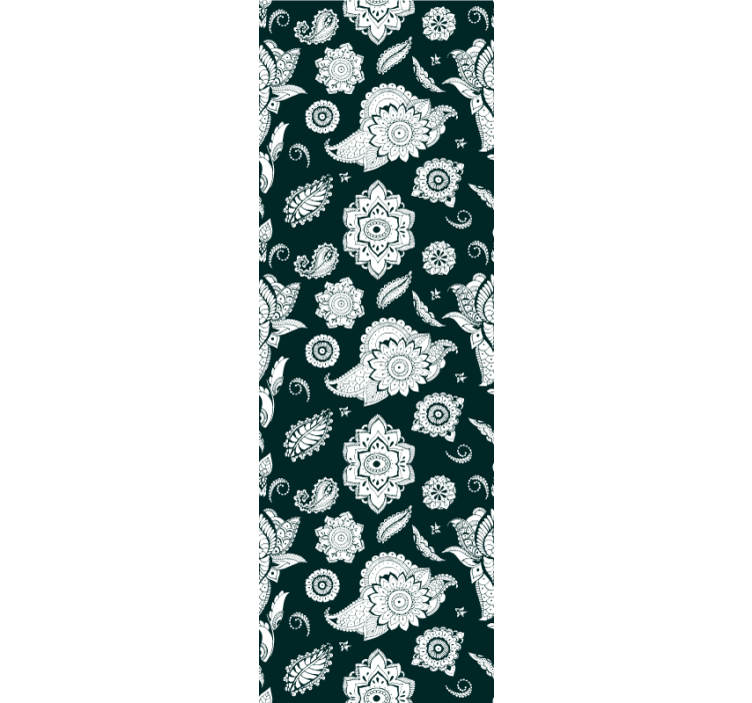 Kitchen roller blind in indian paisley design - TenStickers