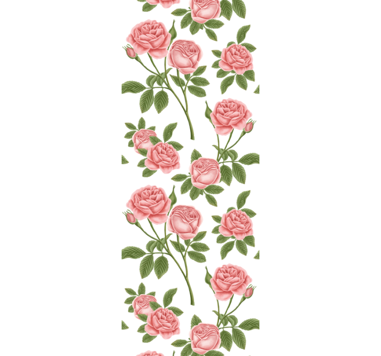 Kitchen roller blind flowerprint roses - TenStickers