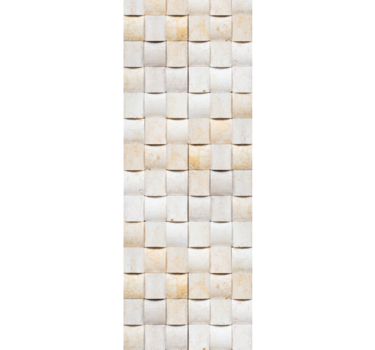 Kitchen roller blind with 3d brick pattern - TenStickers