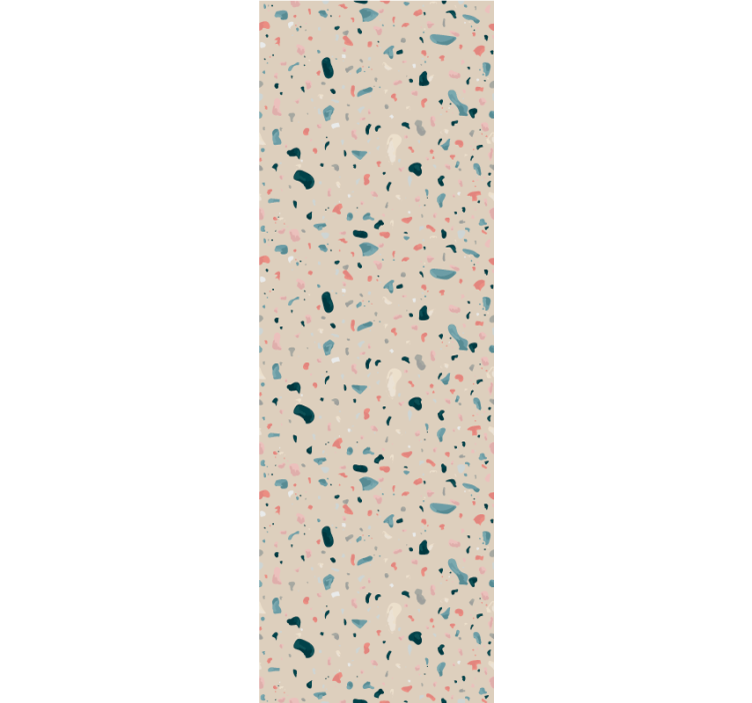 Kitchen roller blind hand painted terrazzo pattern - TenStickers