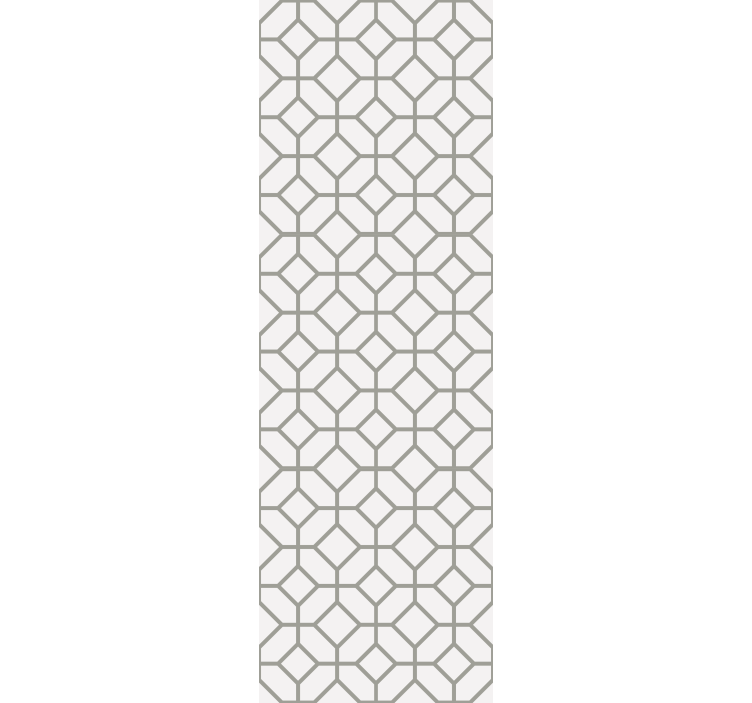 Dining room roller blind in squared hamptons pattern - TenStickers