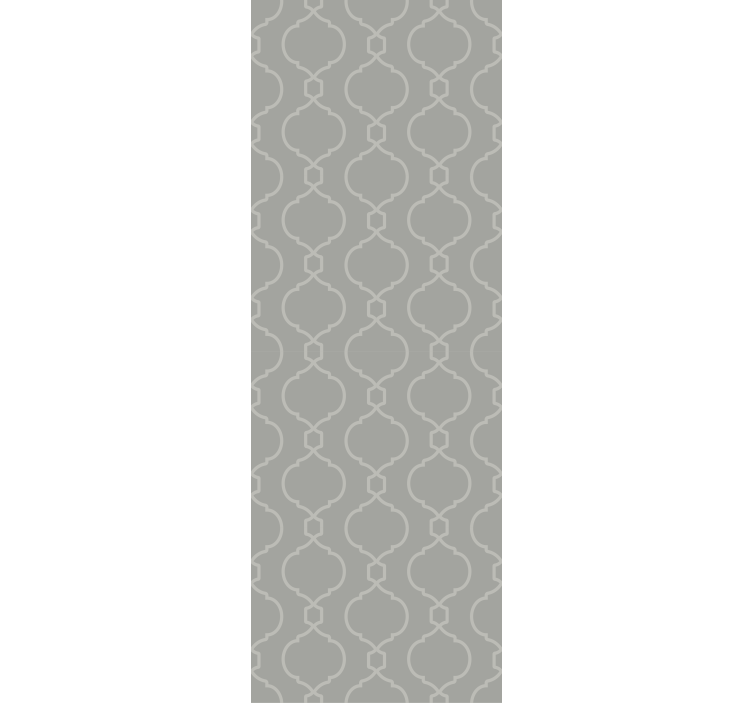 Dining room roller blind in gray geometric pattern - TenStickers