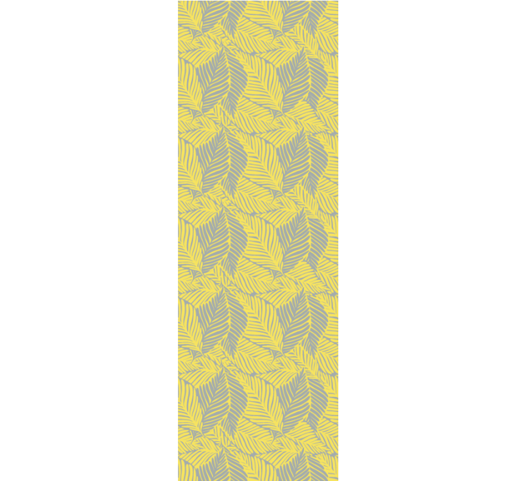Dining room roller blind in pantone tropical leaves - TenStickers