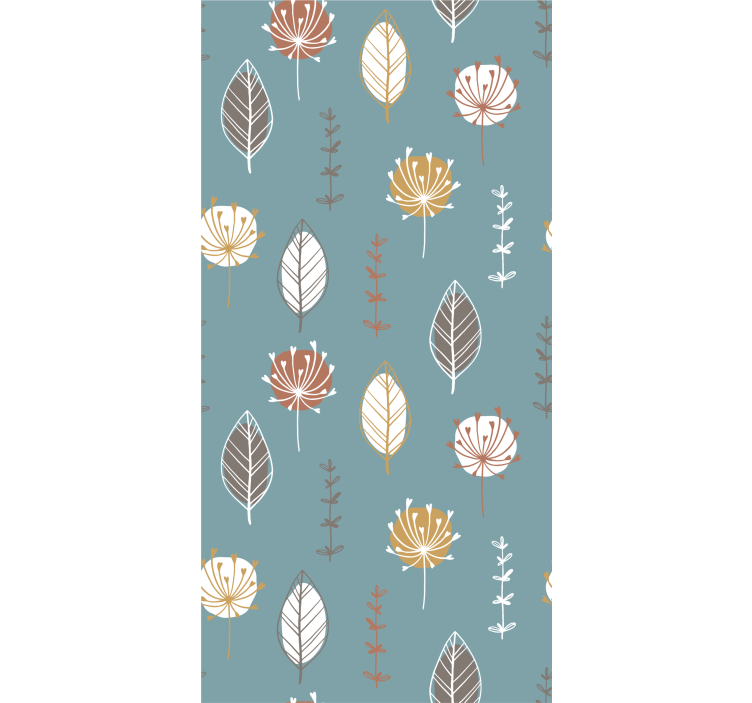 Dining room roller blind nordic park style - TenStickers