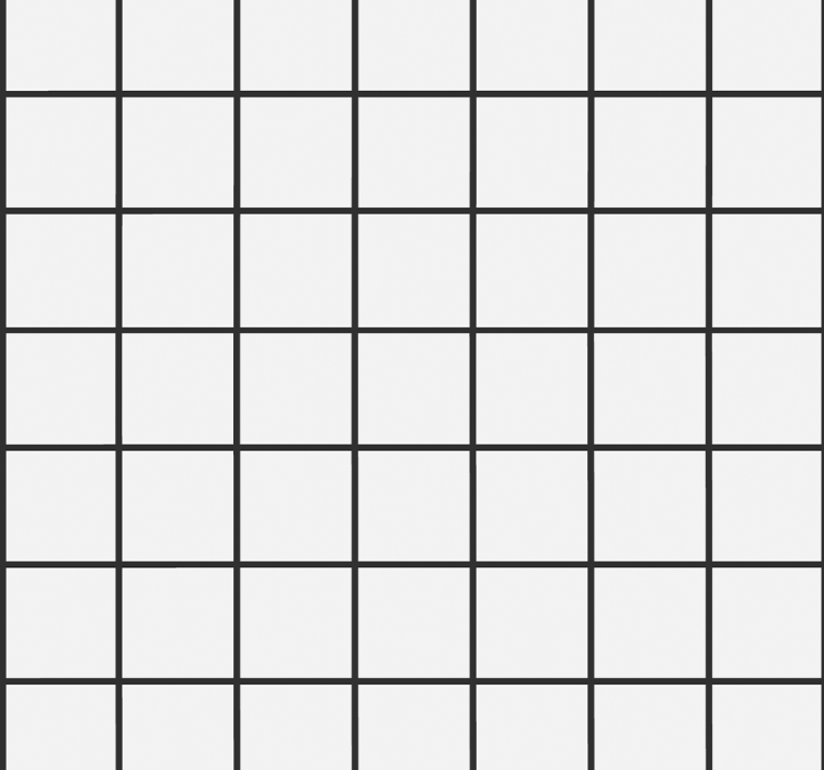 Dining room roller blind uneven checkerboard - TenStickers