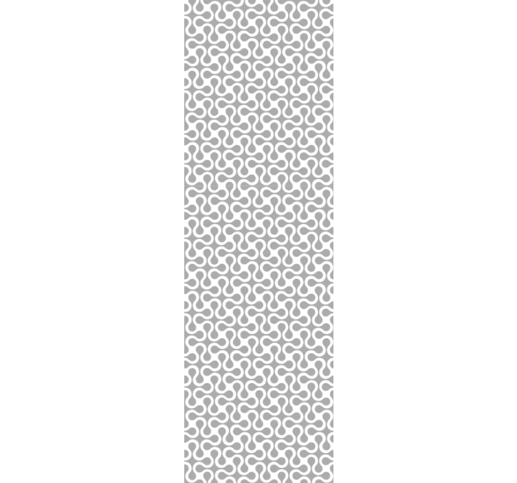 Modern white twister dining room roller blind - TenStickers