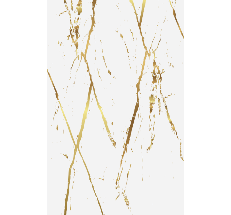 Dining room roller blind with gold marble stripes - TenStickers