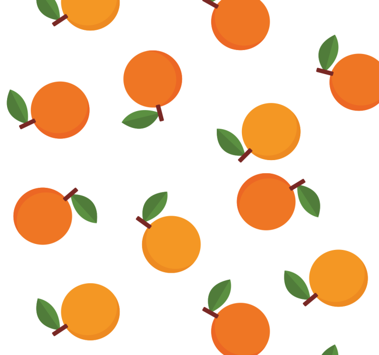Dining room roller blind in elegant oranges - TenStickers