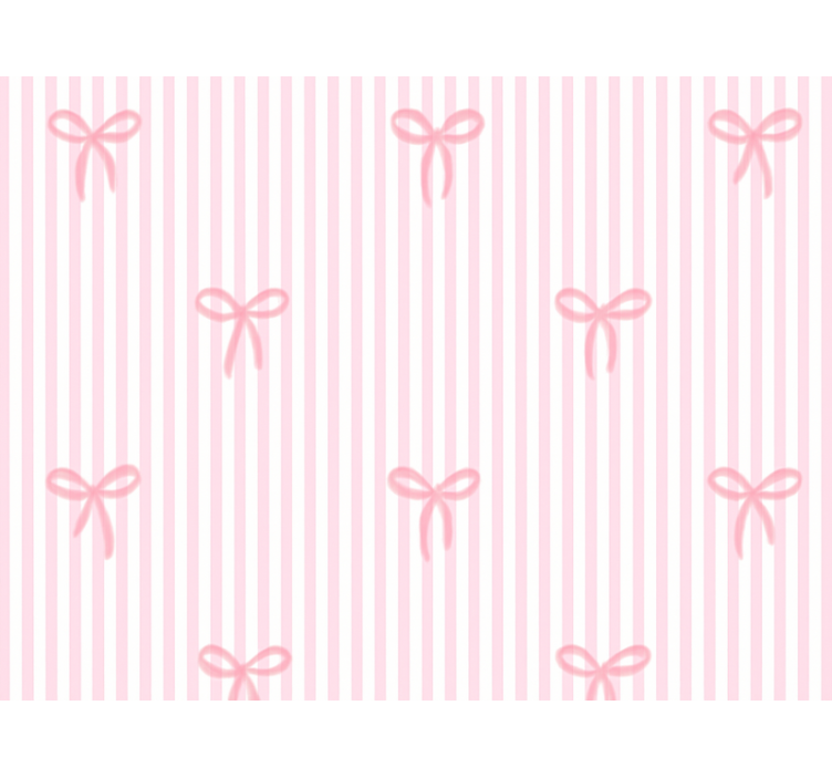 Children room roller blind in pink stripes and bows - TenStickers