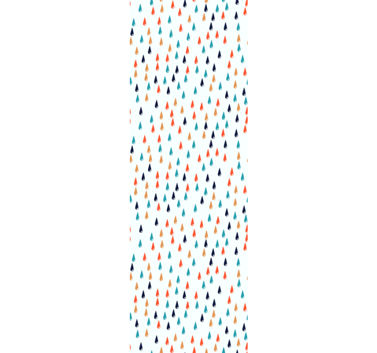 Colorful rain drops children room roller blind - TenStickers