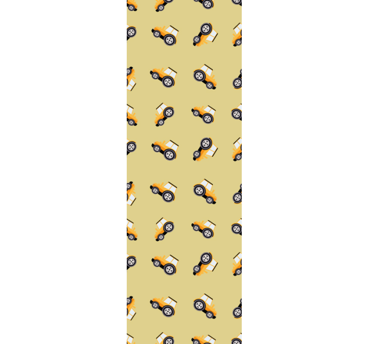 Children room roller blind cute construction trucks - TenStickers