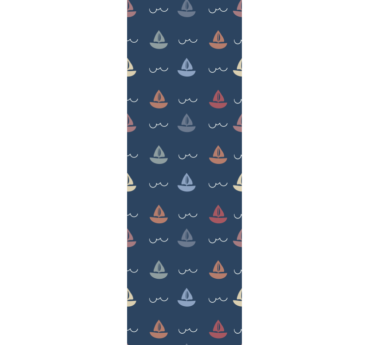 Children room roller blind with sailing boats motif - TenStickers