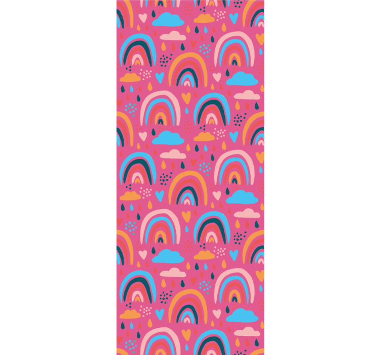 Children room roller blind playful rainbow designs - TenStickers