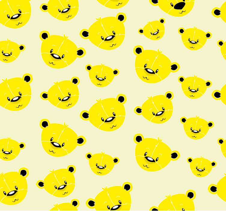 Children room roller blind cute bears design - TenStickers