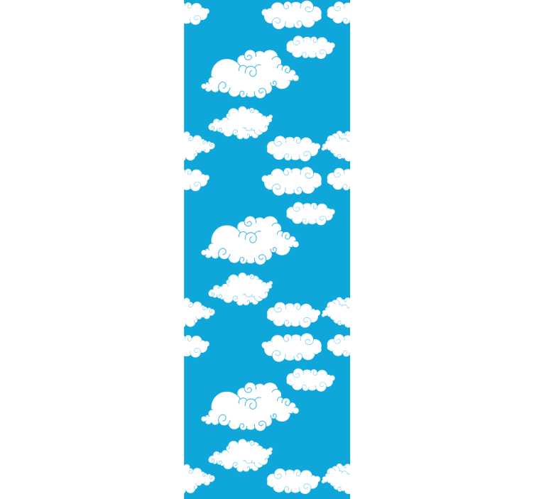 Children room roller blind clouds in the sky - TenStickers