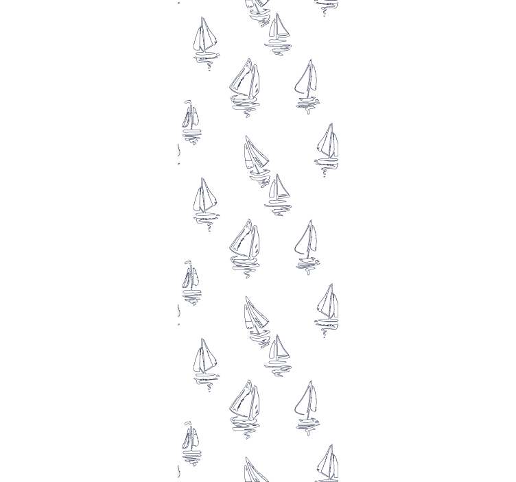 Children room roller blind sketch sailboat design - TenStickers