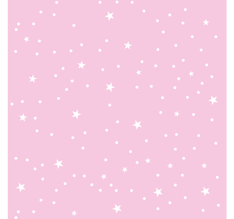 Children room roller blind white stars on pink - TenStickers