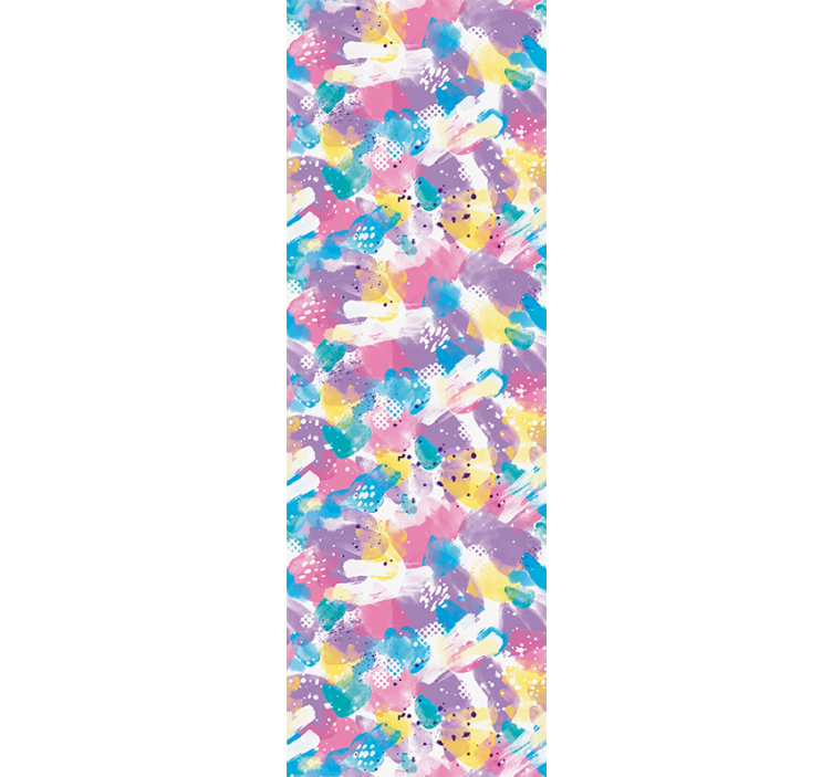 Children room roller blind in pastel color overflow - TenStickers