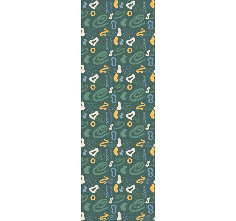 Children room roller blind with abstract minimalist designs - TenStickers