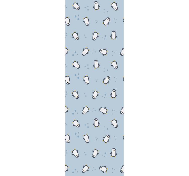 Children room roller blind seamless penguin pattern - TenStickers