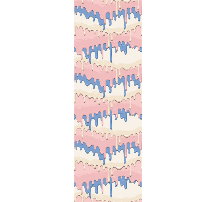 Pastel paint dripping children room roller blind - TenStickers